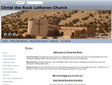 Tablet Screenshot of christtherocklutheran.com
